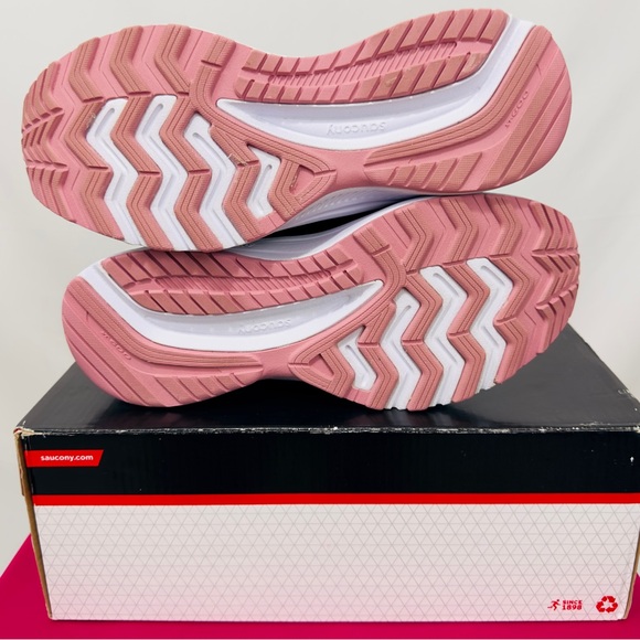 Saucony Women's Cohesion Black/Pink Noir/Rose 14 Road Running Shoe.(7 Wi… - Picture 11 of 11